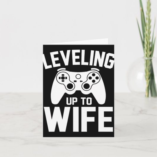 妻の新しいゲーマー結婚したゲーおもしろいム カード (正面)