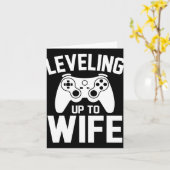 妻の新しいゲーマー結婚したゲーおもしろいム カード (黄色い花)