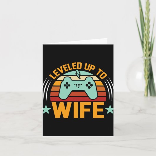 妻の新しいゲーマー結婚したゲーおもしろいム カード (正面)