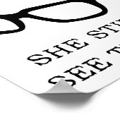 妻の新しい眼鏡のポスおもしろいター ポスター (角)