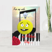 妻の母の日のユーモア カード (正面)