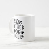 妻の母犬愛好家 コーヒーマグカップ (正面左)