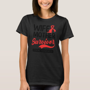 妻の母親の生存者デザイン卒中生存者 Tシャツ
