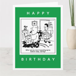 妻の消費生活にショックを受けた夫の連続漫画 カード