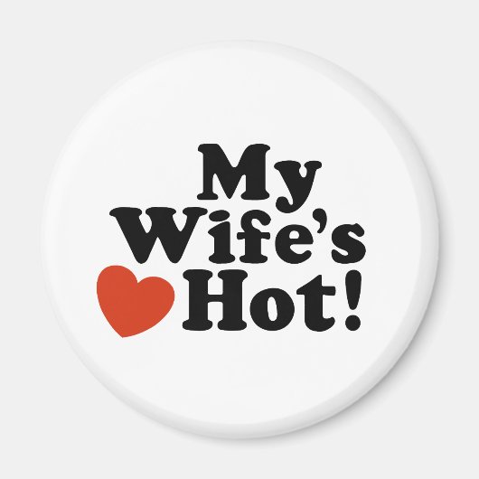 妻の熱さ マグネット (正面)