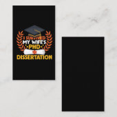 妻の生き延び博士課程卒業 名刺 (正面/裏面)