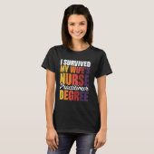 妻の看護師資格取得を乗り越えた1 Tシャツ (正面フル)