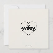 妻の結婚パーティー用品 シーズンカード (裏面)