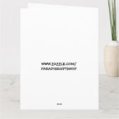 妻の結婚記念日巨大カード カード (裏面)