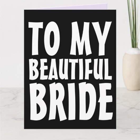 妻の結婚記念日巨大カード カード (正面)