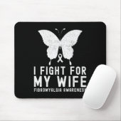 妻の線維筋痛認識度月Bで戦う マウスパッド (マウス)