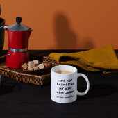 妻の腕の簡単ではない コーヒーマグカップ