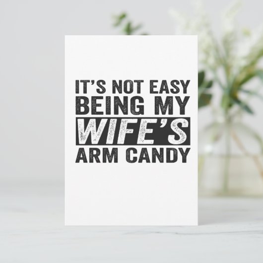 妻の腕簡単ギフトとは違おもしろいう サンキューカード (スタンド正面)