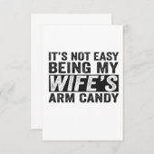 妻の腕簡単ギフトとは違おもしろいう サンキューカード (正面/裏面)