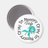 妻の花帯の記憶における卵巣がん マグネット (正面/裏面)