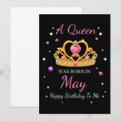 妻の芸術の女王が生まれたよ セーブザデート (正面/裏面)