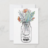 妻の芸術の幸福はナナである サンキューカード (正面)