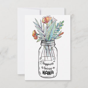 妻の芸術の幸福はナナである サンキューカード