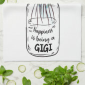 妻の芸術の幸福はGiである キッチンタオル (折り畳み)