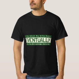 妻の言うことを聞きます面白いTシャツ Tシャツ