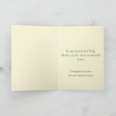 妻の記念日のカスタマイズ可能な記念日 カード (内部)