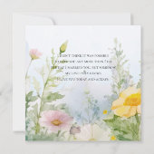 妻の記念日の春の花 ノートカード (裏面)