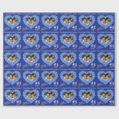 妻の記念日はあなたの写真と年のラップを追加 ラッピングペーパー (フラット)