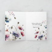 妻の記念日結婚のグリーティングカード サンキューカード (内部)