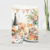 妻の記念日結婚のグリーティングカード サンキューカード (裏面)