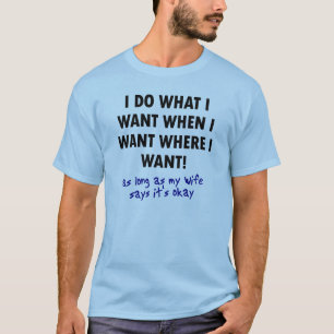 妻の許可 面白いTシャツの格言 引用 Tシャツ