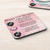 妻の詩-第50誕生日 コースター (左側)