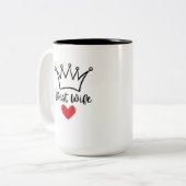 妻の誕生日にマグカップ ツートーンマグカップ (正面左)