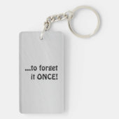 妻の誕生日を思い出すおもしろい引用文 キーホルダー (裏面)