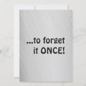 妻の誕生日を覚えおもしろいて、誕生日カード (裏面)