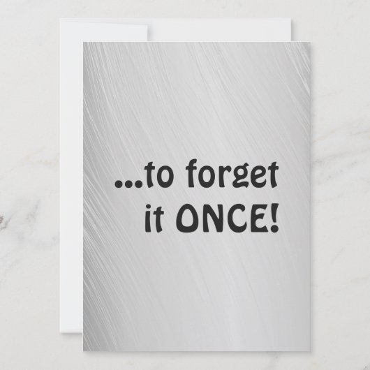 妻の誕生日を覚えおもしろいて、誕生日カード (裏面)