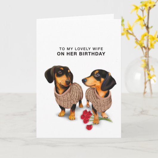 妻の誕生日カード カード (黄色い花)