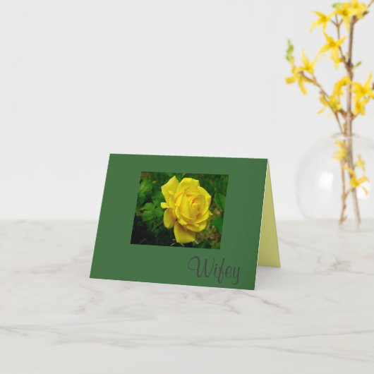 妻の誕生日 カード (黄色い花)