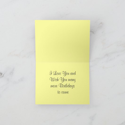 妻の誕生日 カード (内部)