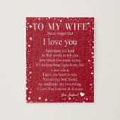 妻の贈り物 |夫からの妻への手紙 ジグソーパズル (縦)