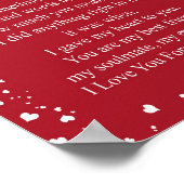 妻の贈り物 |夫からの妻への手紙 ポスター (角)