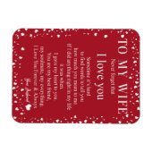 妻の贈り物|夫から妻への愛の手紙 マグネット (横)