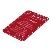 妻の贈り物|夫から妻への愛の手紙 マグネット (左側)