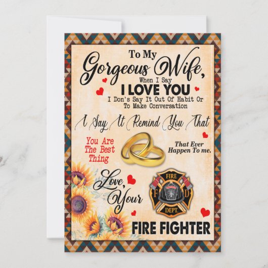 妻の贈り物 |妻への夫からの愛の手紙 シーズンカード (正面)