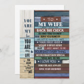 妻の贈り物 |妻への夫からの愛の手紙 招待状 (正面/裏面)