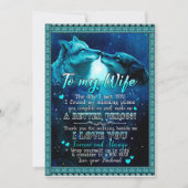 妻の贈り物|妻への手紙を永遠に愛し続ける 招待状 (正面)