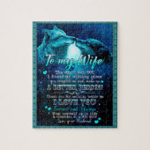 妻の贈り物 |私は永遠にあなたを愛している妻への手紙 ジグソーパズル (縦)