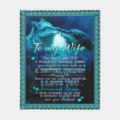 妻の贈り物 |私は永遠にあなたを愛している妻への手紙 フリースブランケット (正面)