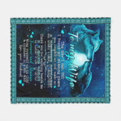 妻の贈り物 |私は永遠にあなたを愛している妻への手紙 フリースブランケット (正面(横))