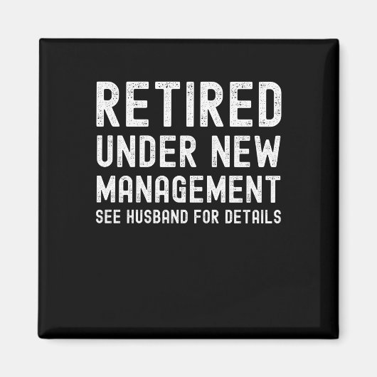 妻の退職おもしろい女子退職した同僚 マグネット (正面)