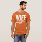 妻の進行中ロード婚約未来ラブフー Tシャツ (正面フル)